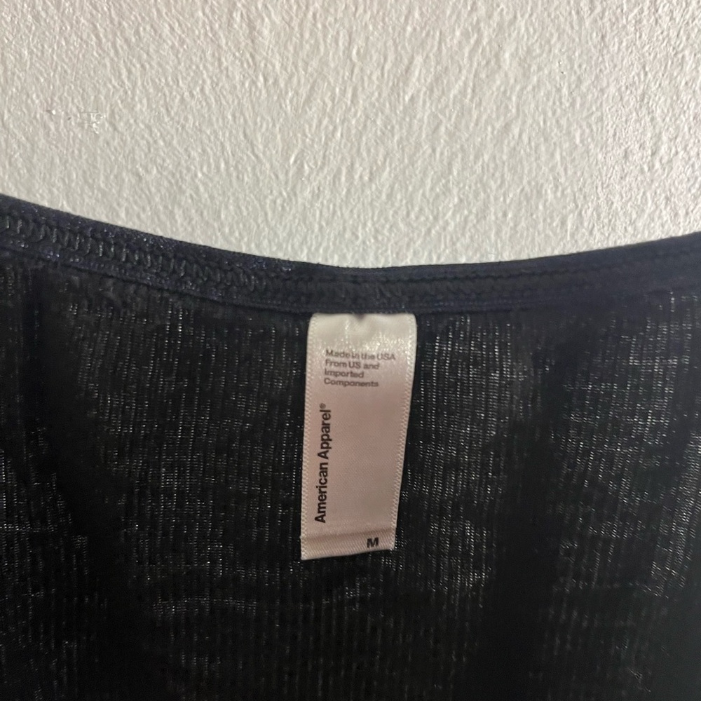 American Apparel Sophia Ribbed Bodysuit - Picture 3 of 6